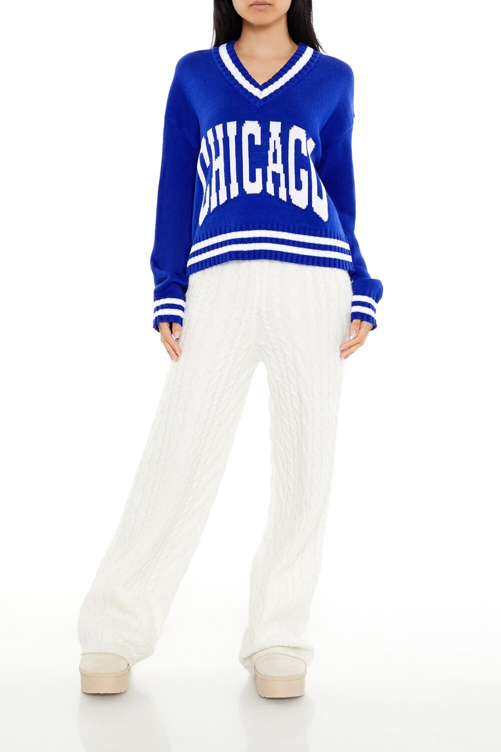 Varsity-Striped Chicago Sweater-Feelings Star
