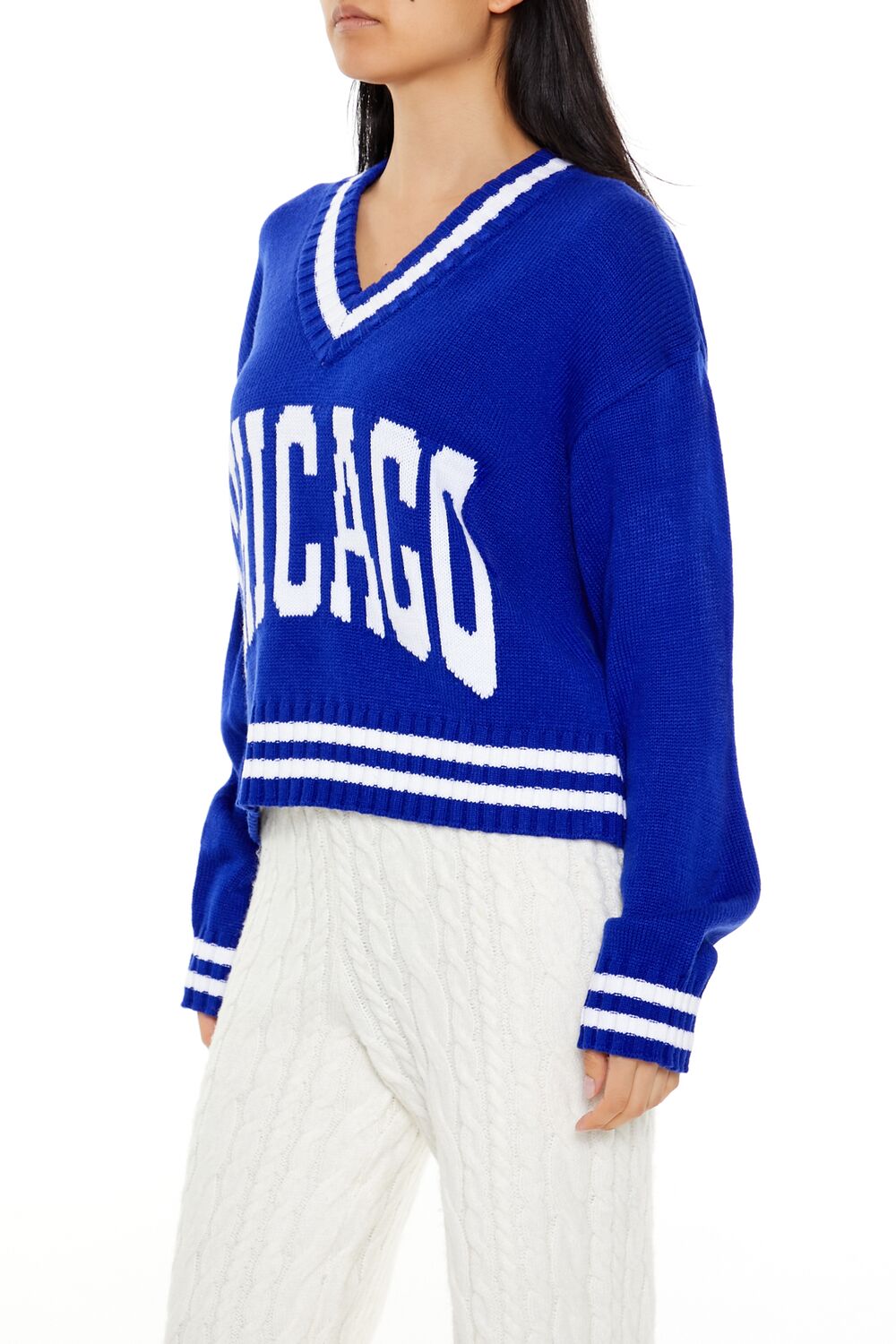 Varsity-Striped Chicago Sweater-Feelings Star