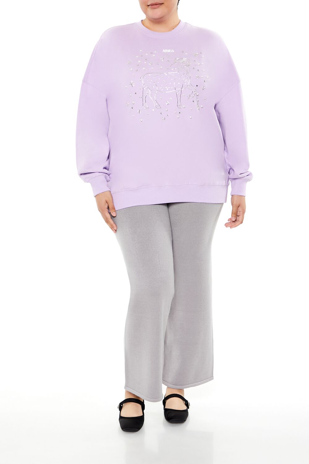 Plus Size Beaded Aries Pullover-Feelings Star