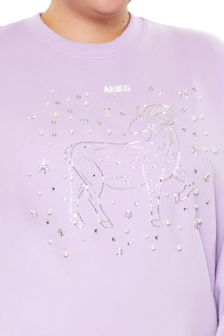Plus Size Beaded Aries Pullover-Feelings Star