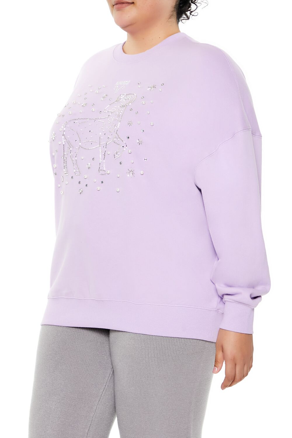 Plus Size Beaded Aries Pullover-Feelings Star
