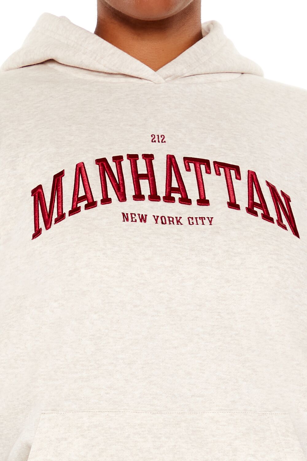 Plus Size Embroidered Manhattan Hoodie-Feelings Star