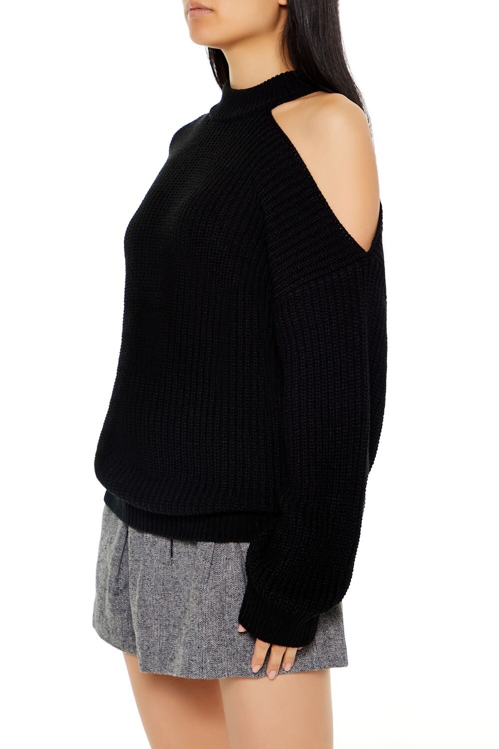 Asymmetrical Open-Shoulder Sweater-Feelings Star