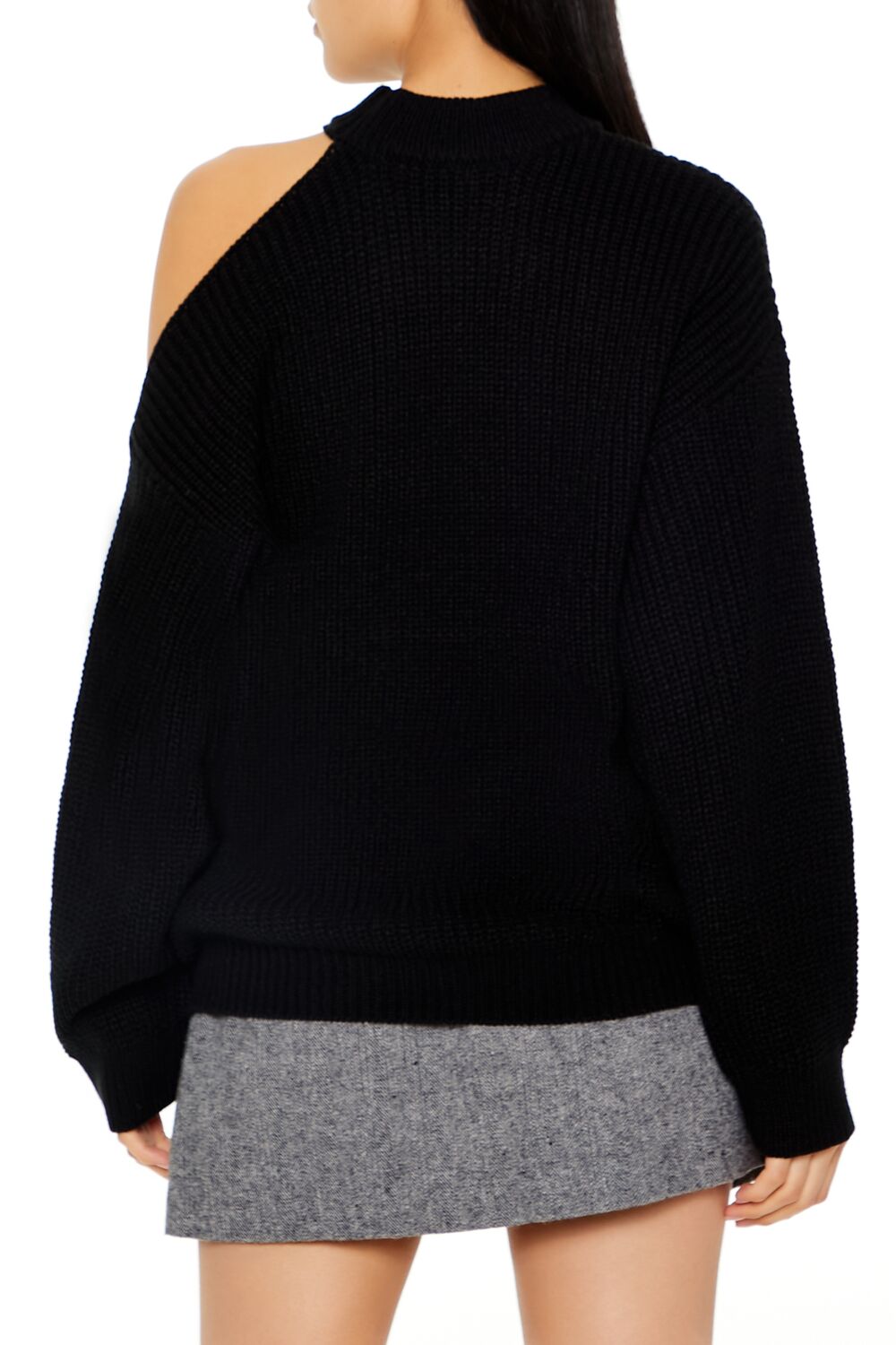 Asymmetrical Open-Shoulder Sweater-Feelings Star