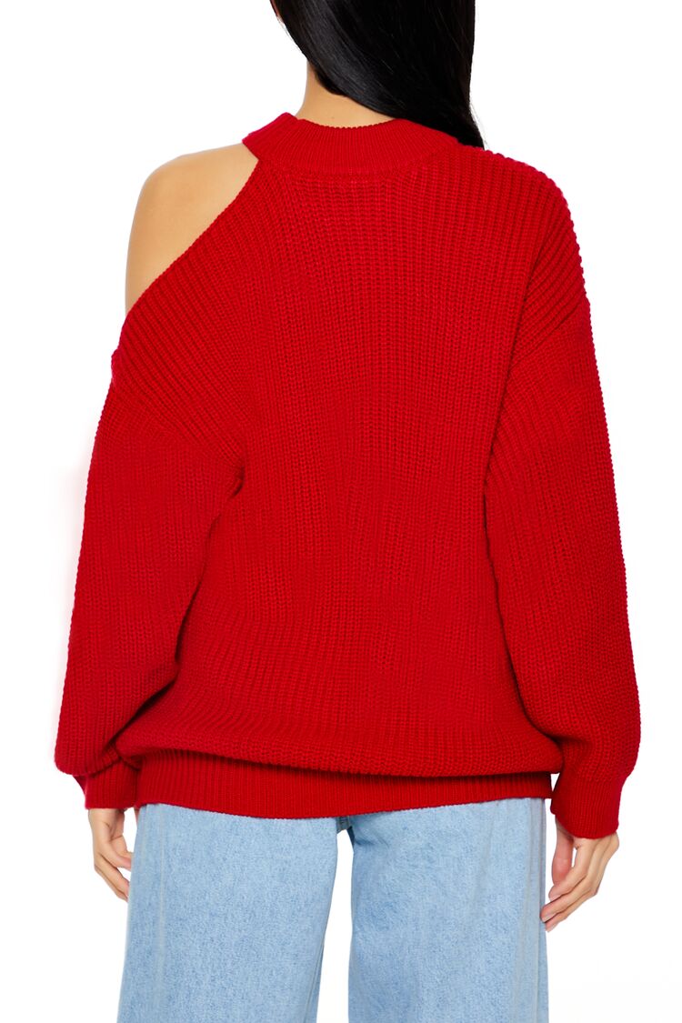 Asymmetrical Open-Shoulder Sweater-Feelings Star