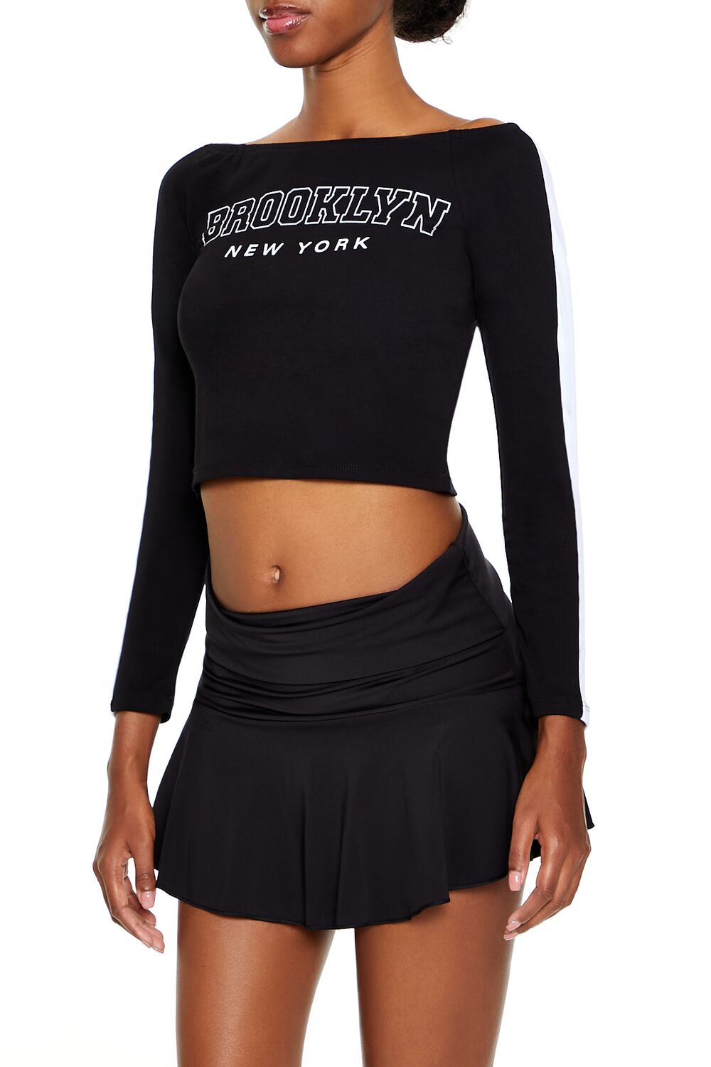 Brooklyn New York Crop Top-Feelings Star