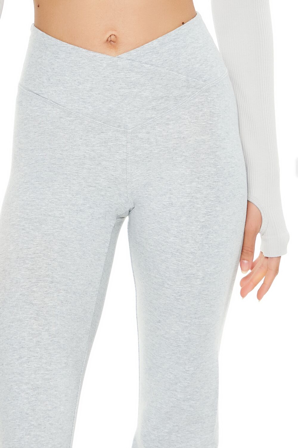 Active Surplice Flare Leggings-Feelings Star