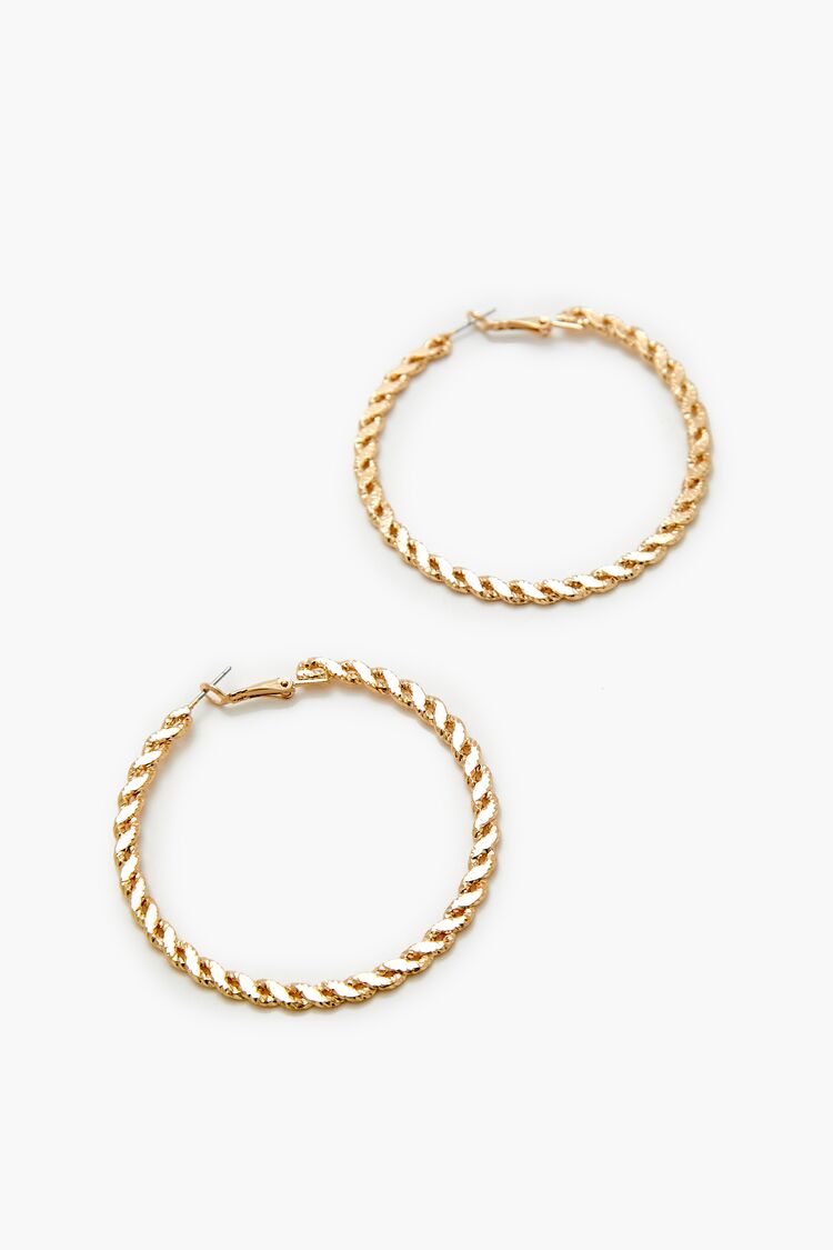 Twisted Hoop Earrings-Feelings Star