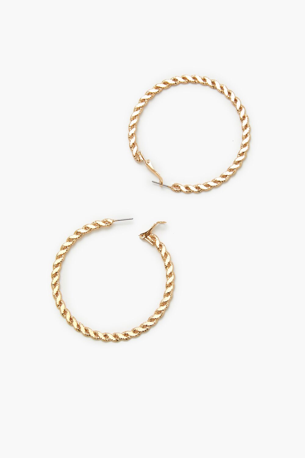 Twisted Hoop Earrings-Feelings Star