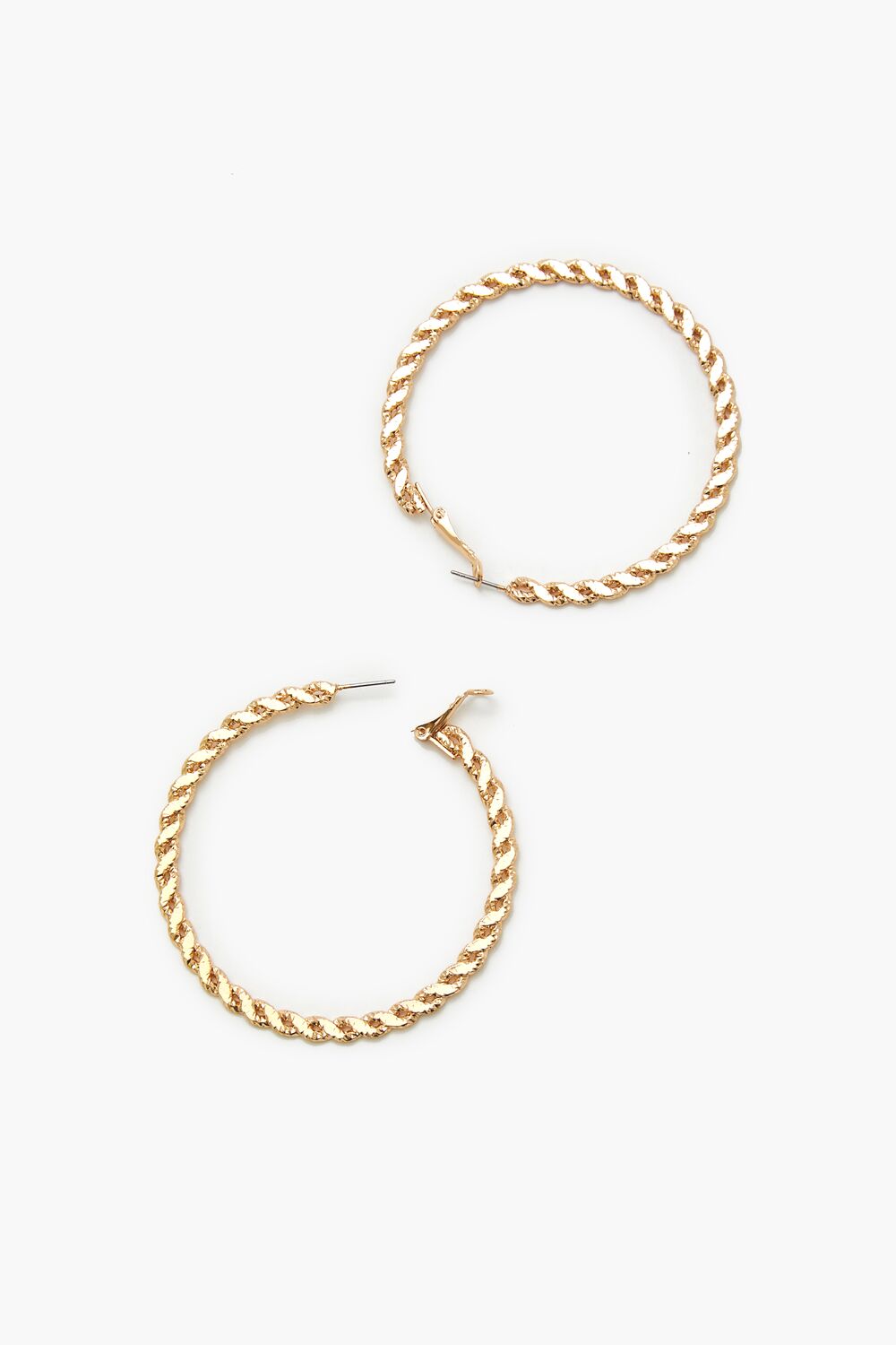Twisted Hoop Earrings-Feelings Star