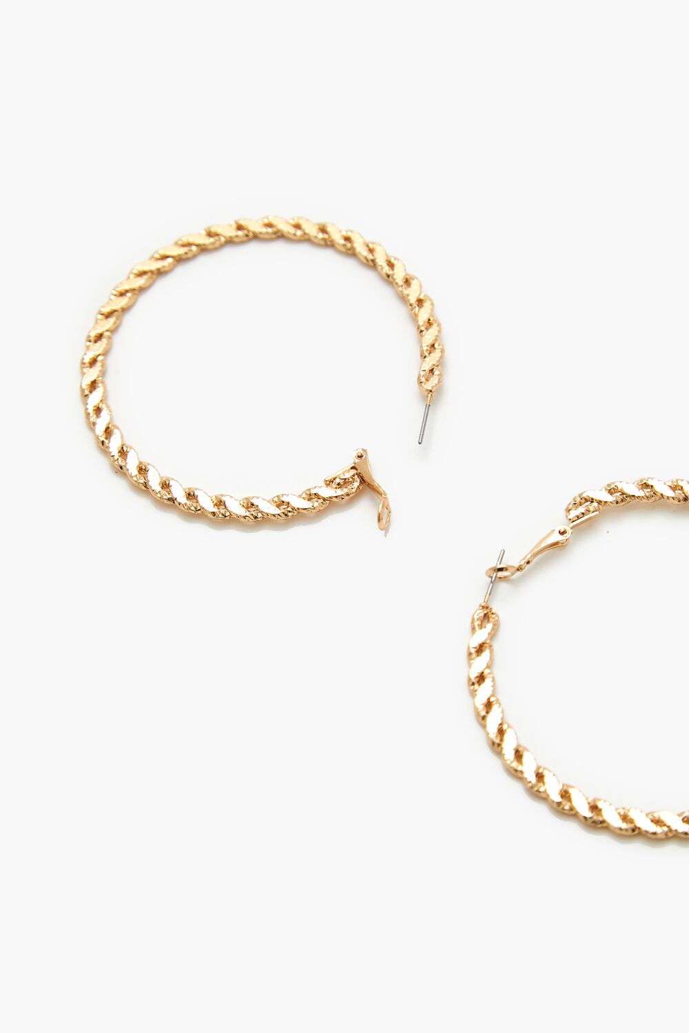 Twisted Hoop Earrings-Feelings Star
