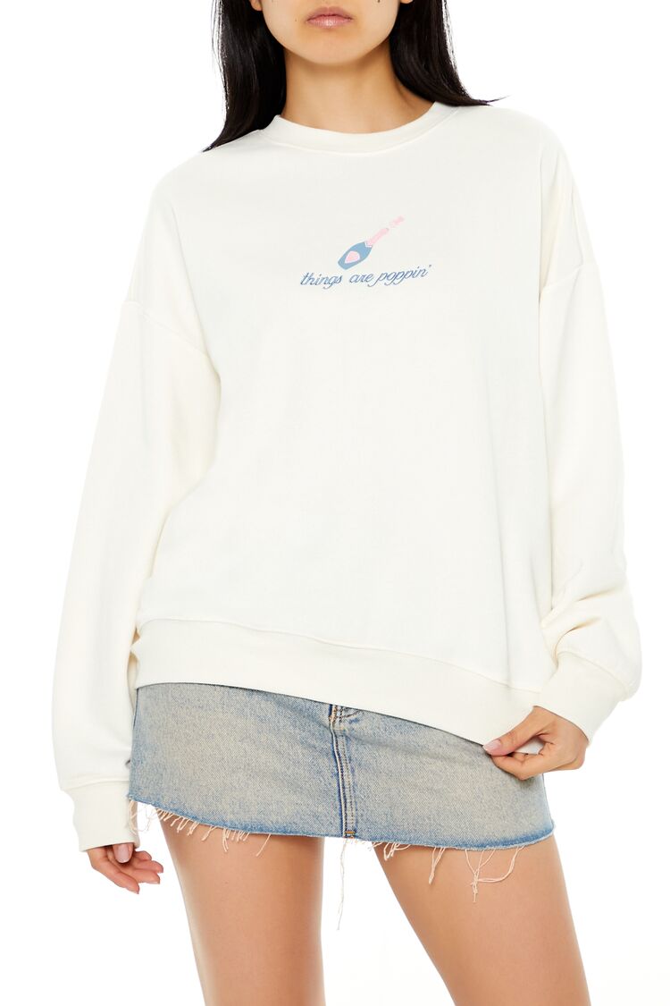 Things Are Poppin Pullover-Feelings Star