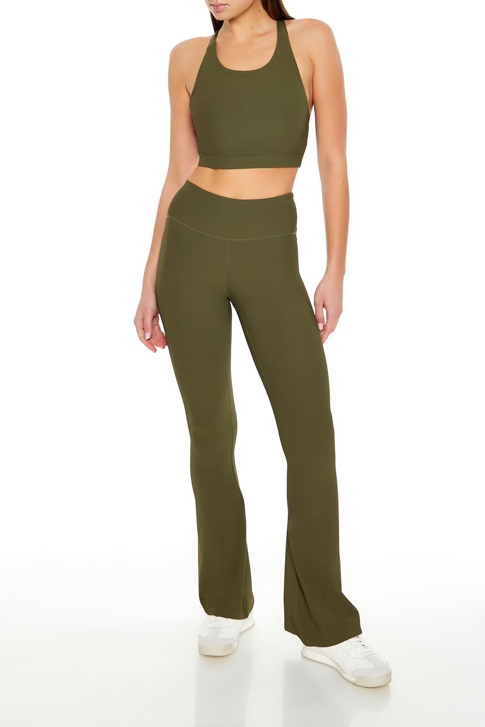 Active Uplift Scrunch Flare Leggings-Feelings Star