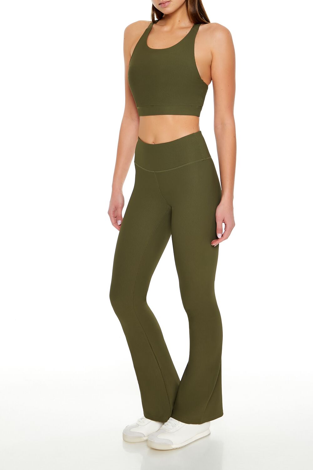 Active Uplift Scrunch Flare Leggings-Feelings Star