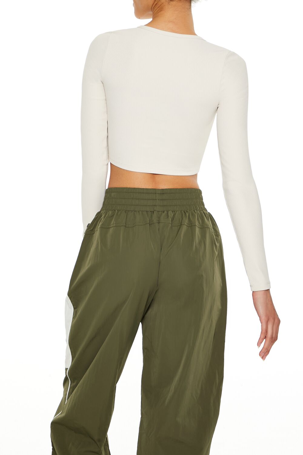 Active Ruched Crop Top-Feelings Star