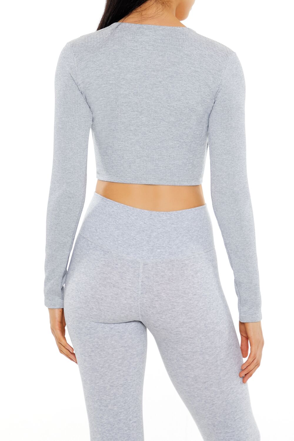 Active Seamless Surplice Crop Top-Feelings Star