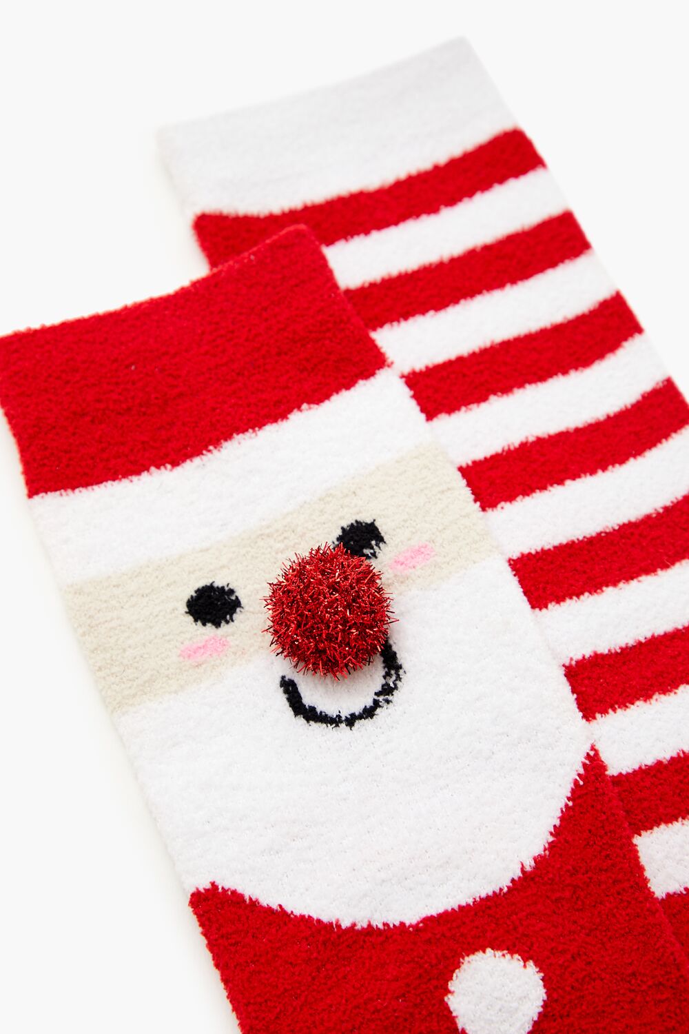 Santa Pom Pom Crew Socks Set - 2 pack-Feelings Star