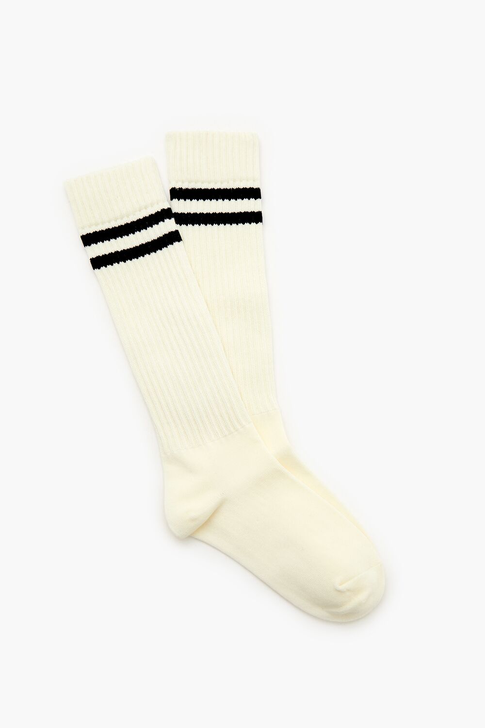 Varsity-Striped Ribbed Socks-Feelings Star