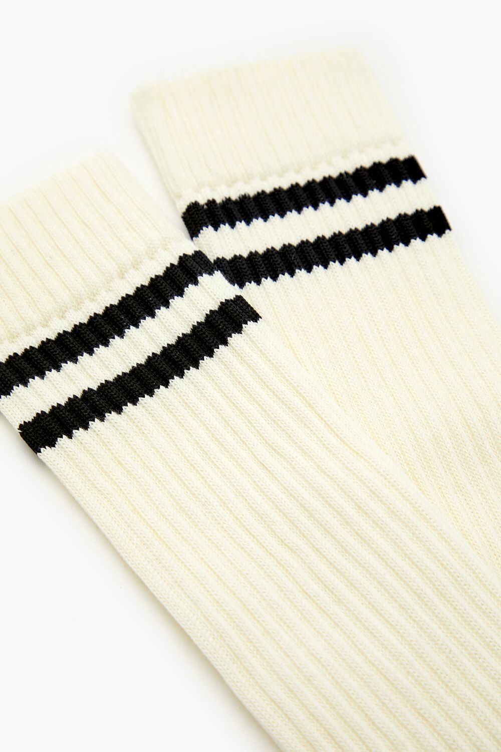 Varsity-Striped Ribbed Socks-Feelings Star