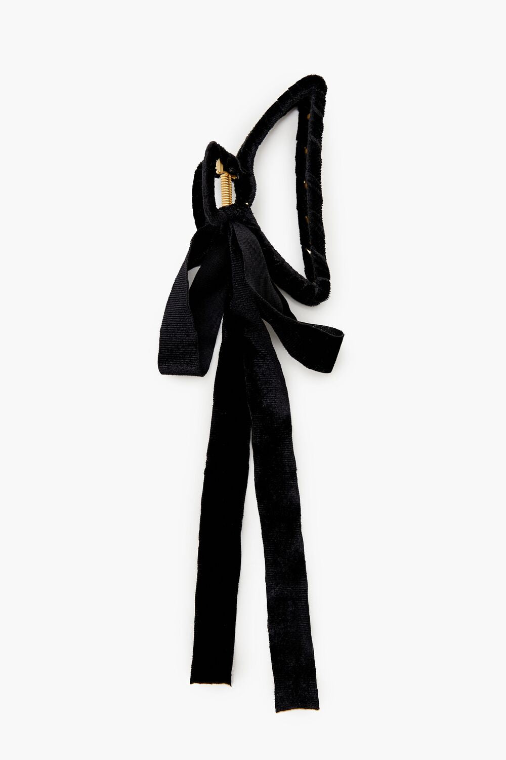 Velvet Bow Claw Hair Clip-Feelings Star