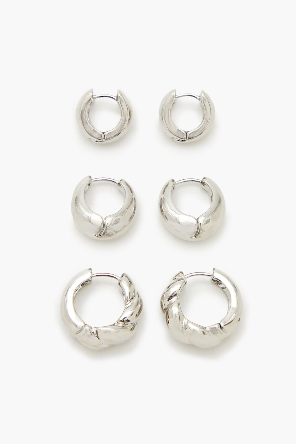 Thick Huggie Hoop Earring Set-Feelings Star
