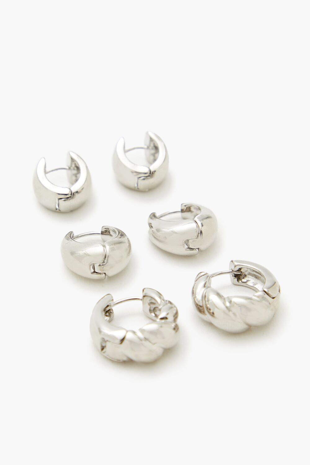 Thick Huggie Hoop Earring Set-Feelings Star