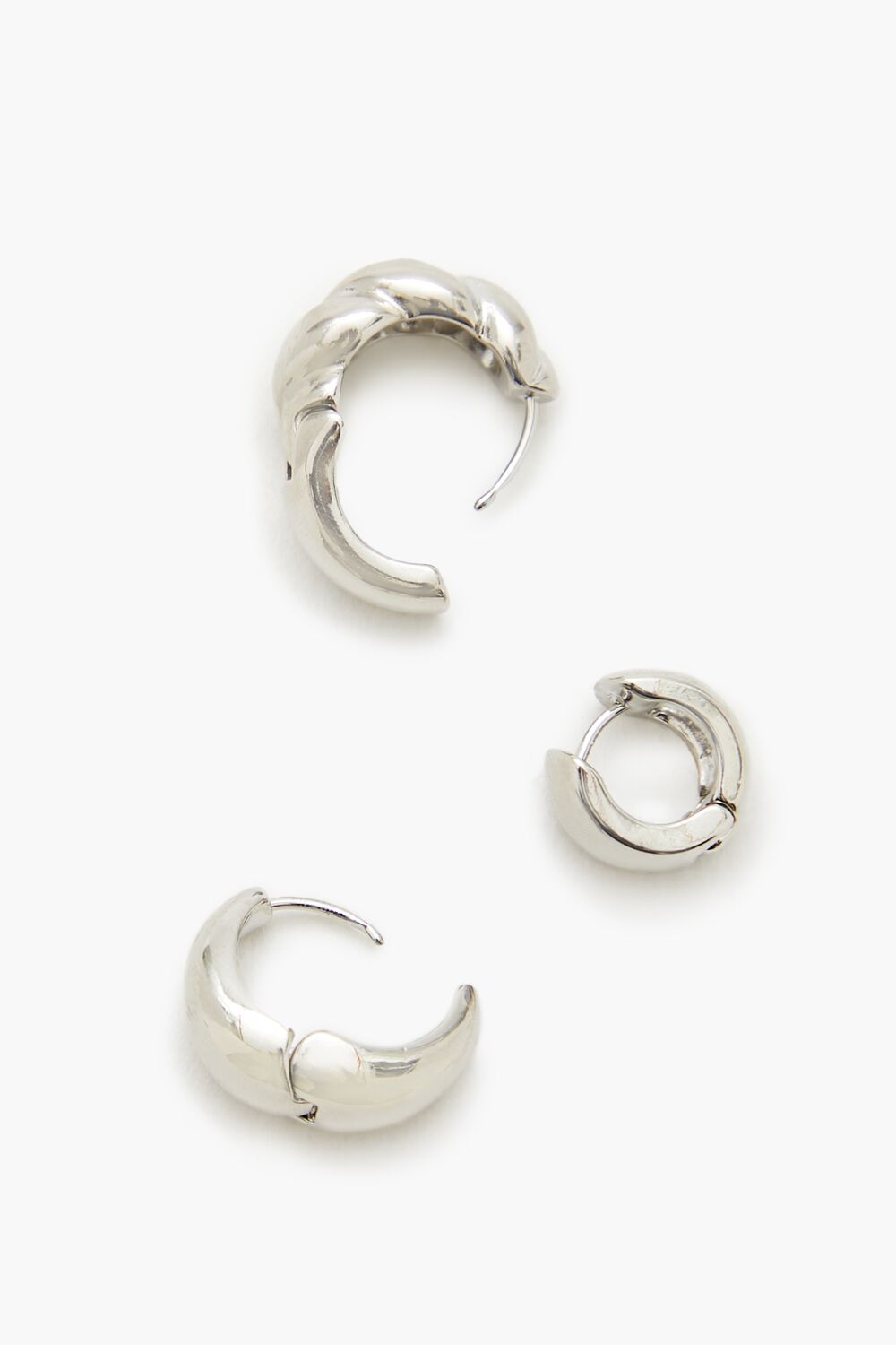 Thick Huggie Hoop Earring Set-Feelings Star