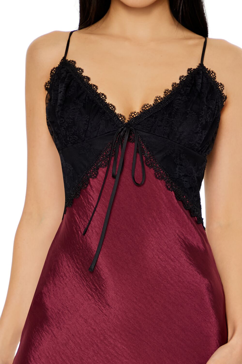 Two-Tone Maxi Slip Dress-Feelings Star