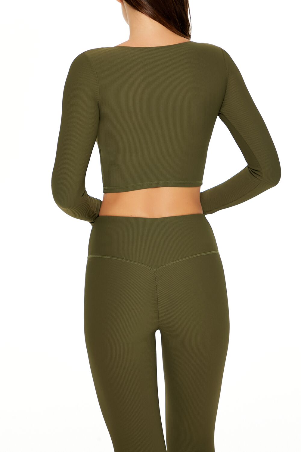 Active Square-Neck Crop Top-Feelings Star