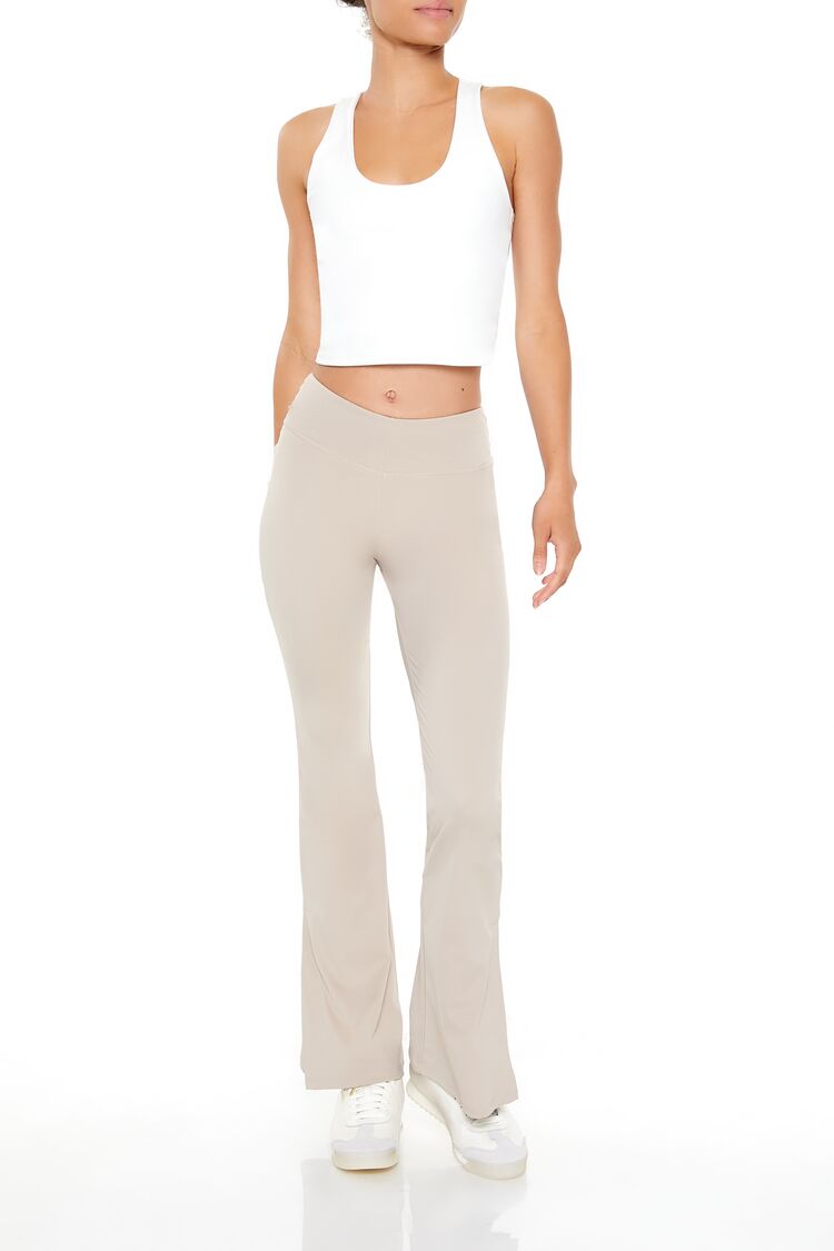 Active Cropped Racerback Tank Top-Feelings Star