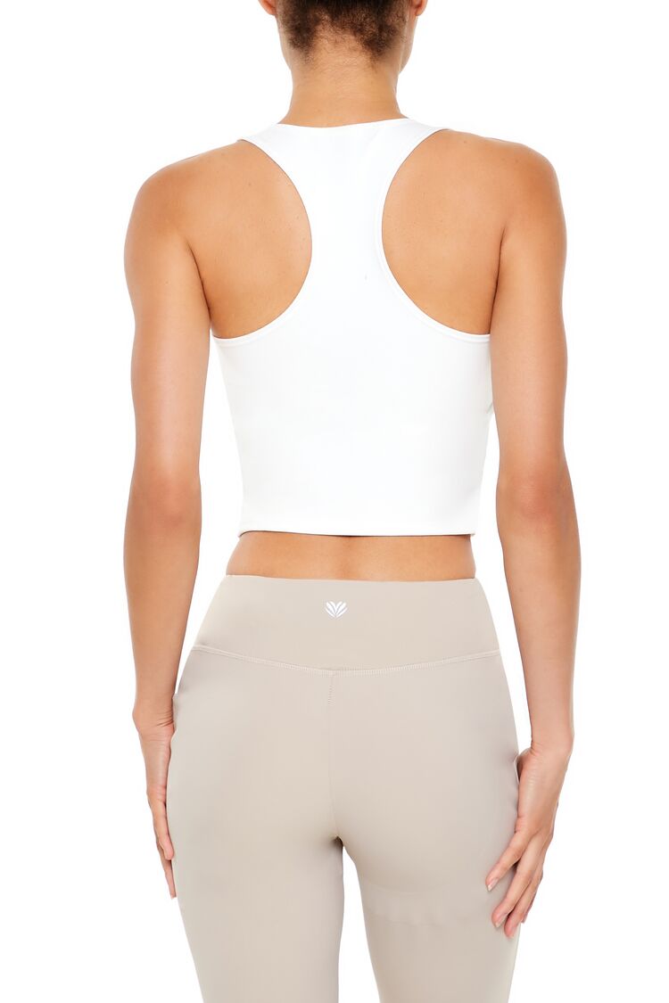 Active Cropped Racerback Tank Top-Feelings Star
