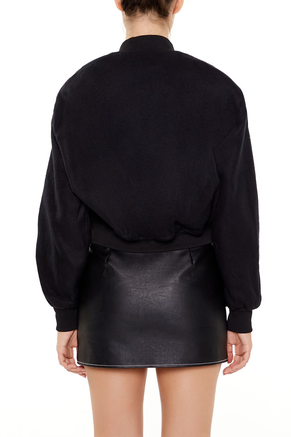 Button-Front Bomber Jacket-Feelings Star