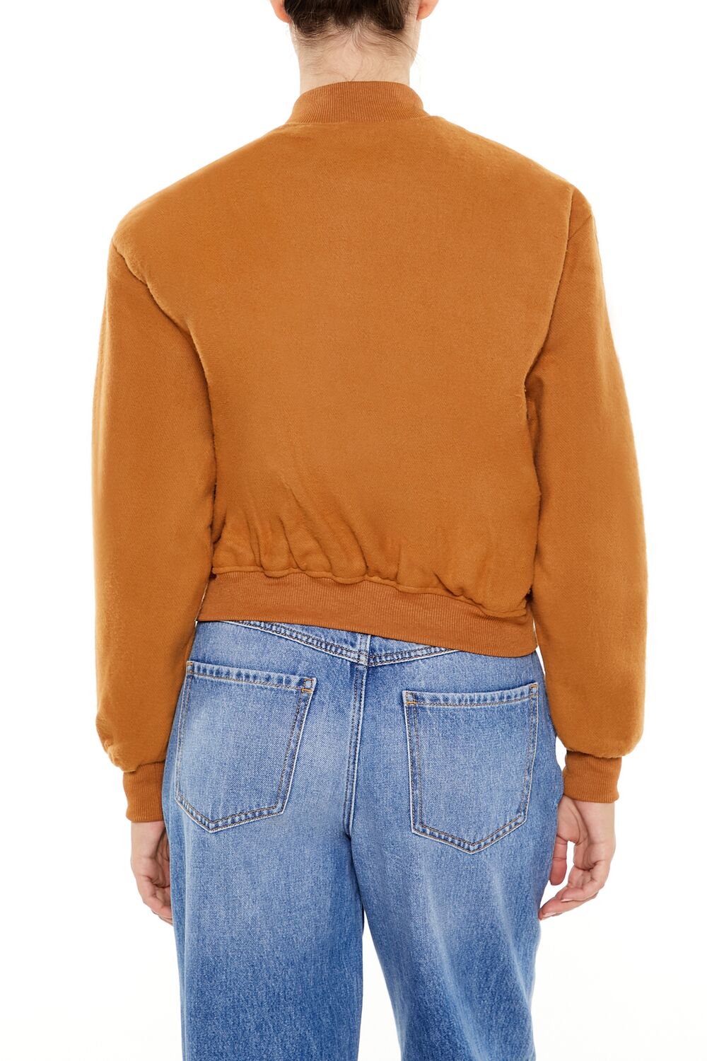 Button-Front Bomber Jacket-Feelings Star