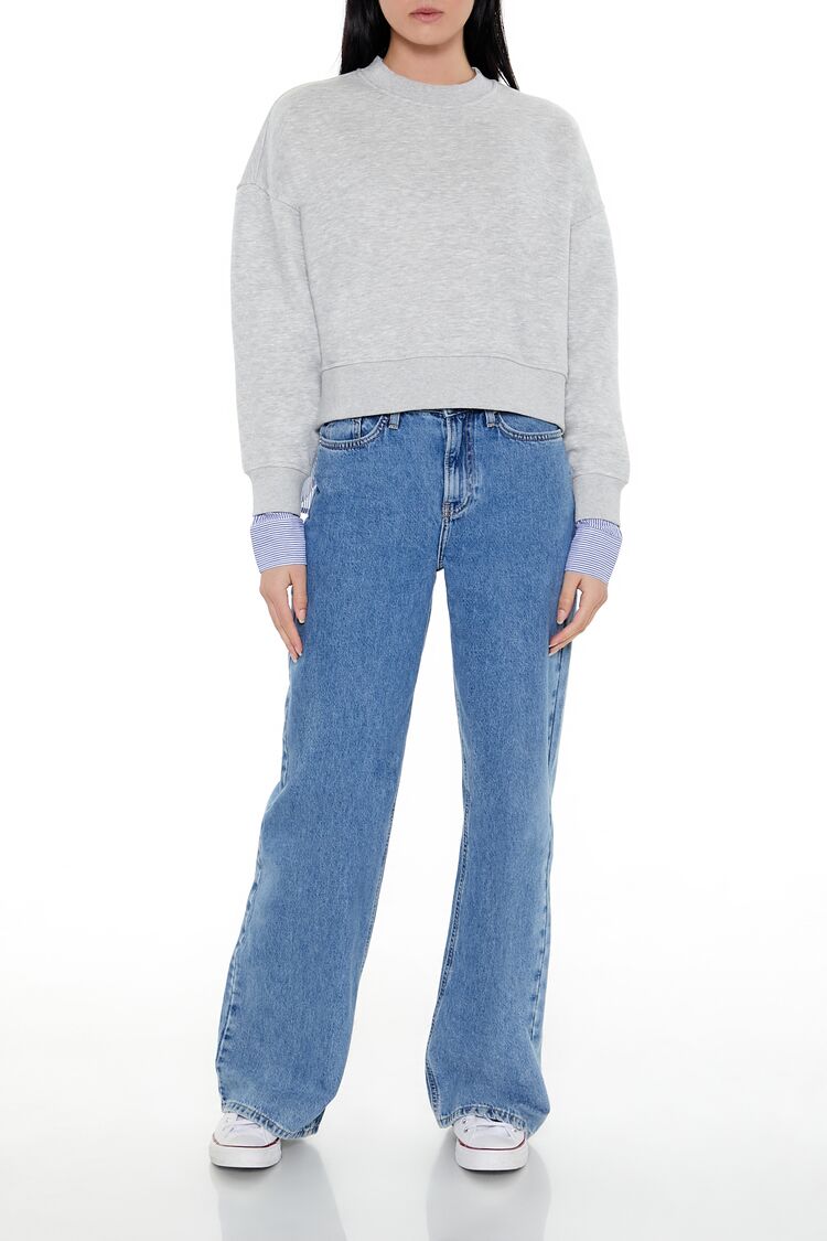 Striped Colorblock Combo Pullover-Feelings Star