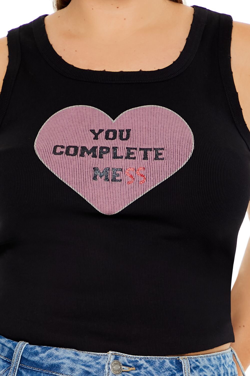 Plus Size Complete Mess Tank Top-Feelings Star