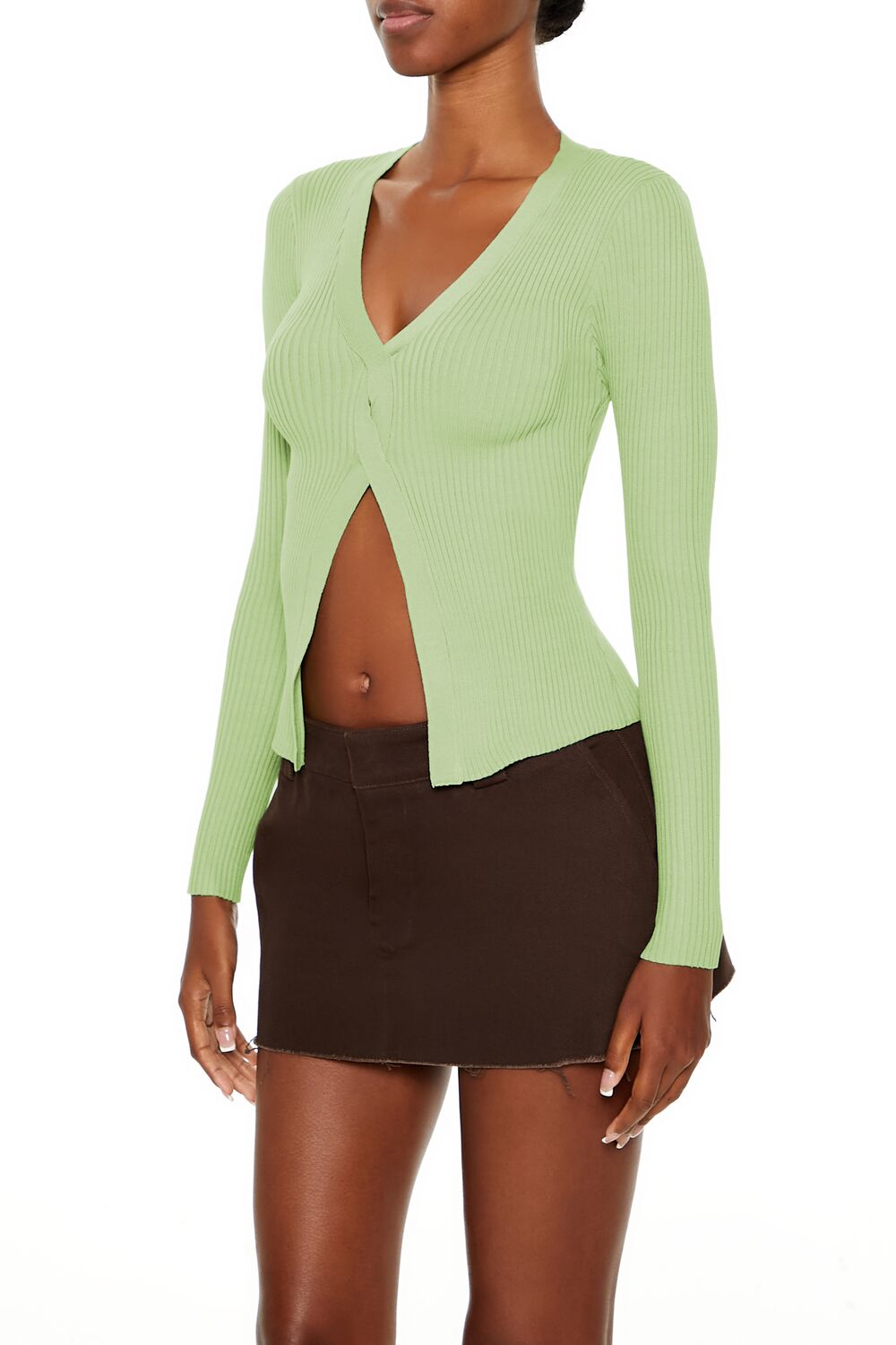 Twisted Split-Hem Sweater-Feelings Star