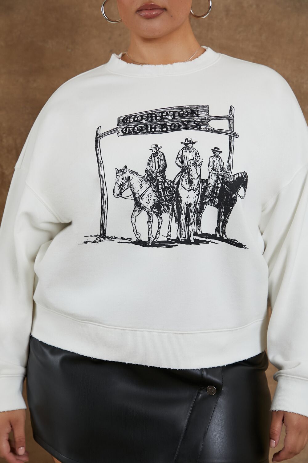 Plus Size Compton Cowboys Pullover-Feelings Star