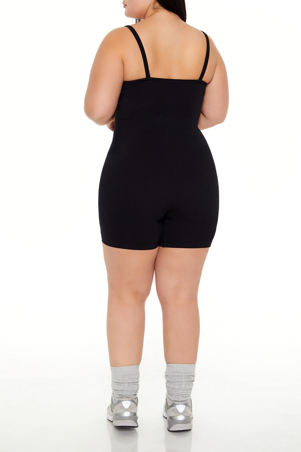 Plus Size Active Seamless Romper-Feelings Star