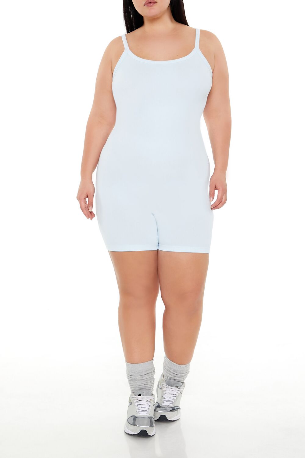 Plus Size Active Seamless Romper-Feelings Star