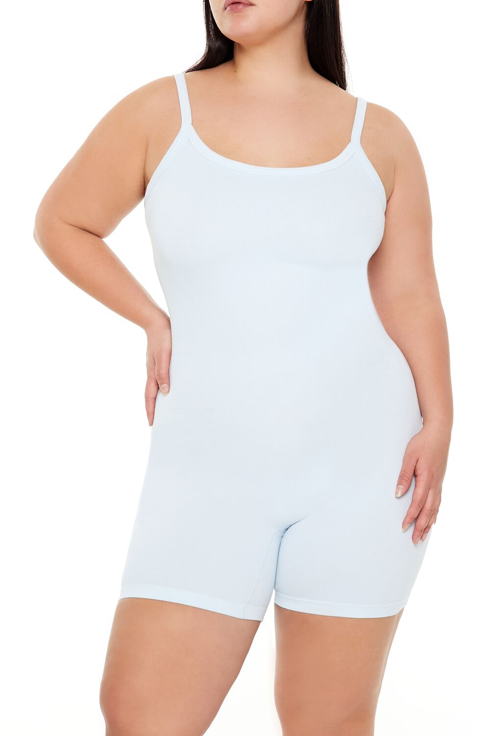 Plus Size Active Seamless Romper-Feelings Star