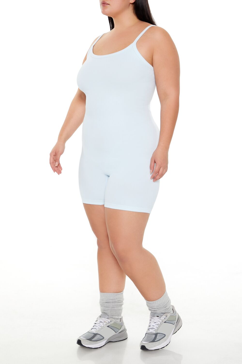 Plus Size Active Seamless Romper-Feelings Star