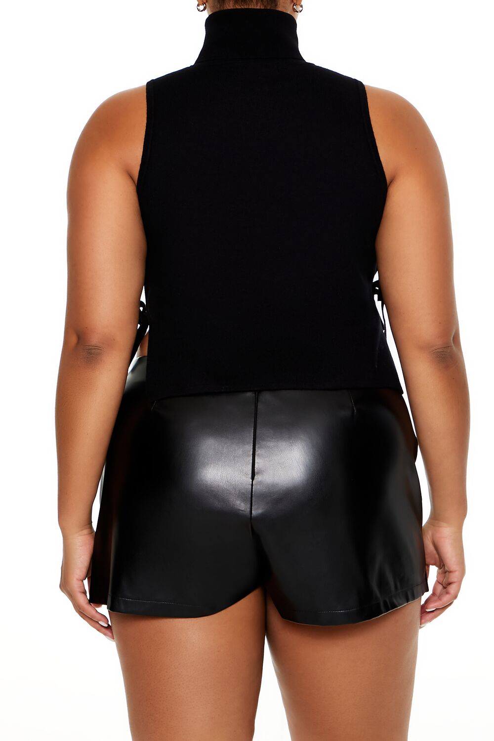 Plus Size Sweater-Knit Crop Top-Feelings Star