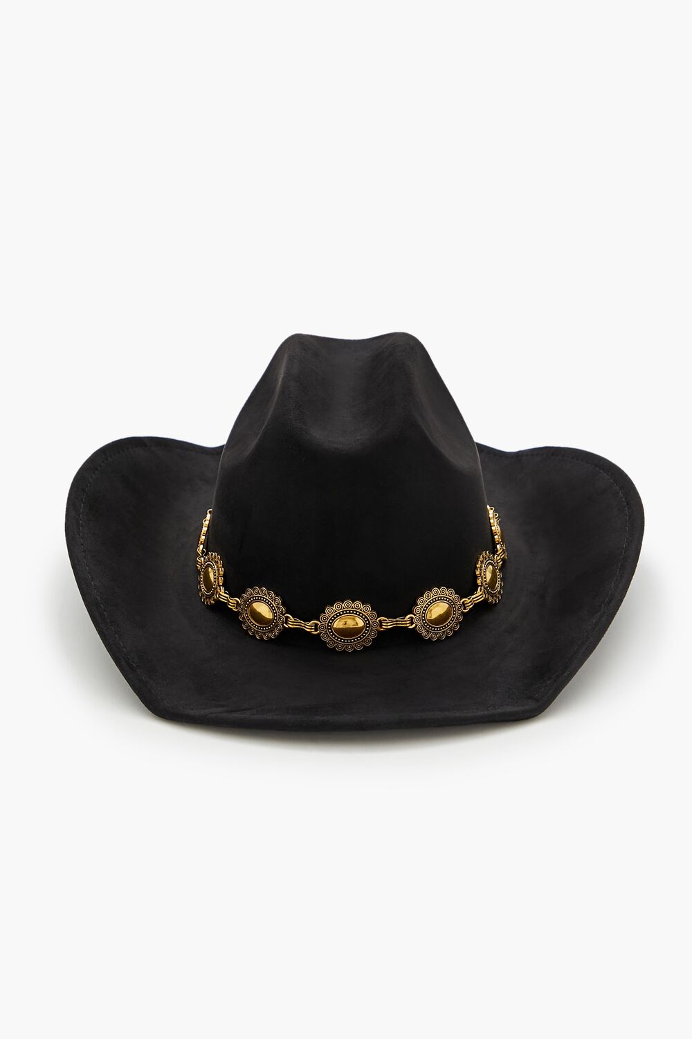 Chain-Trim Cowboy Hat-Feelings Star