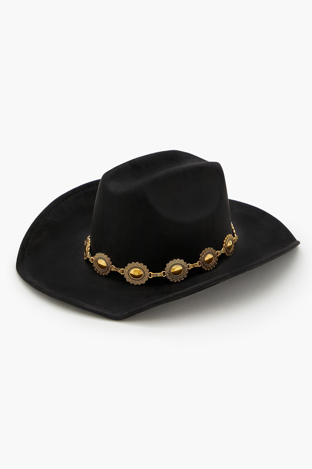 Chain-Trim Cowboy Hat-Feelings Star