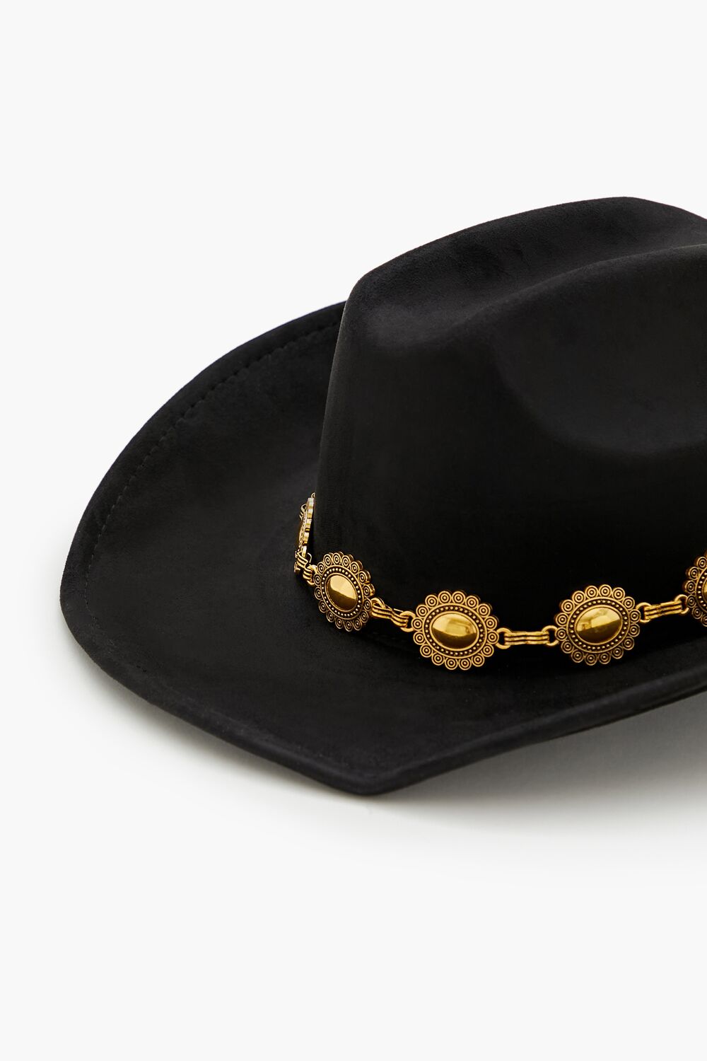 Chain-Trim Cowboy Hat-Feelings Star