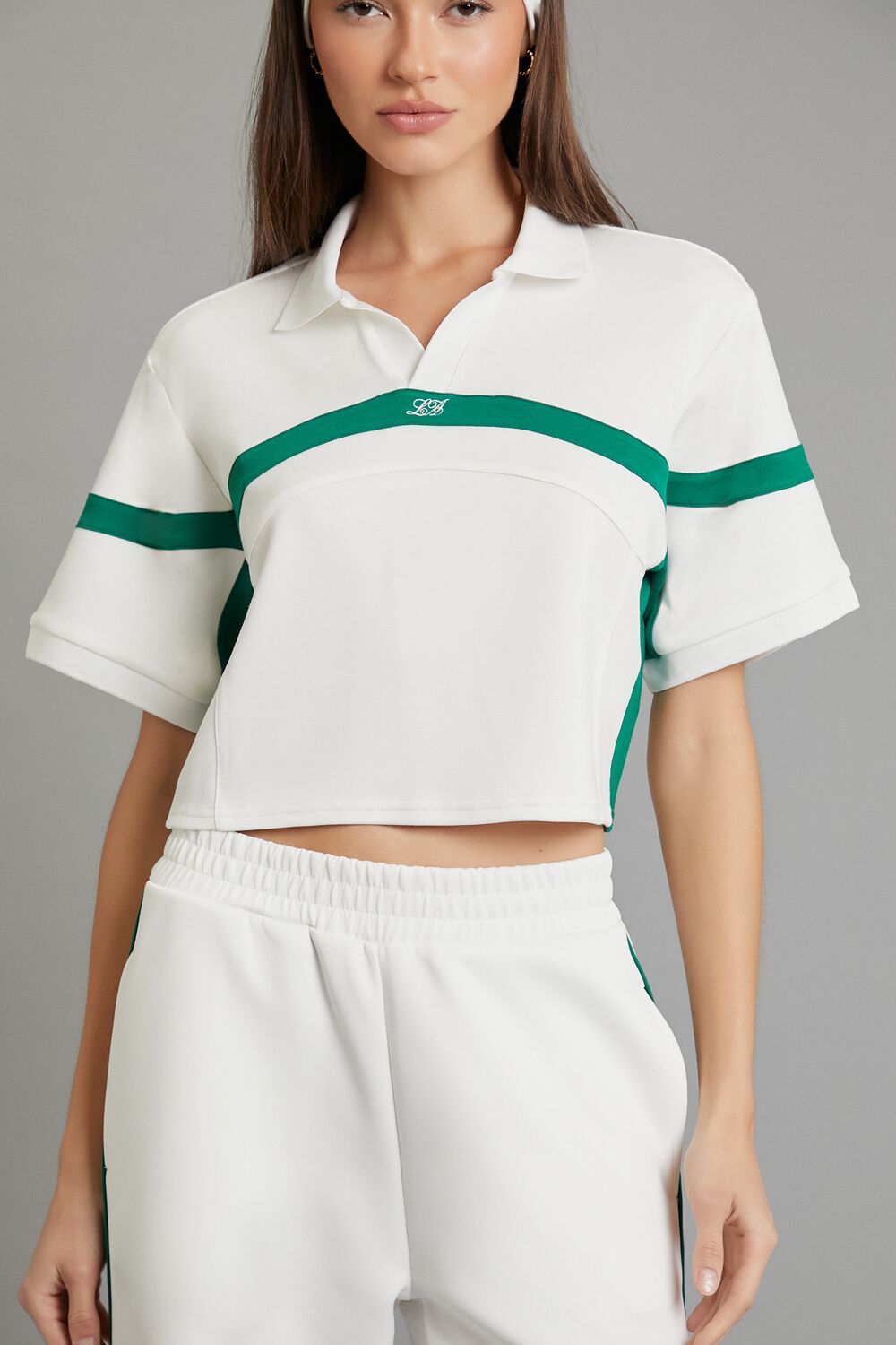Active Striped LA Polo Shirt-Feelings Star