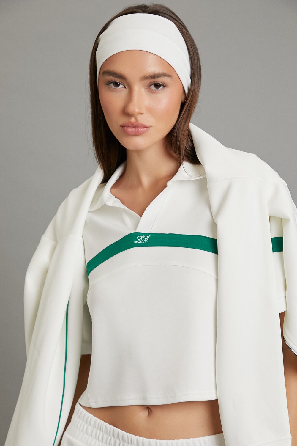 Active Striped LA Polo Shirt-Feelings Star