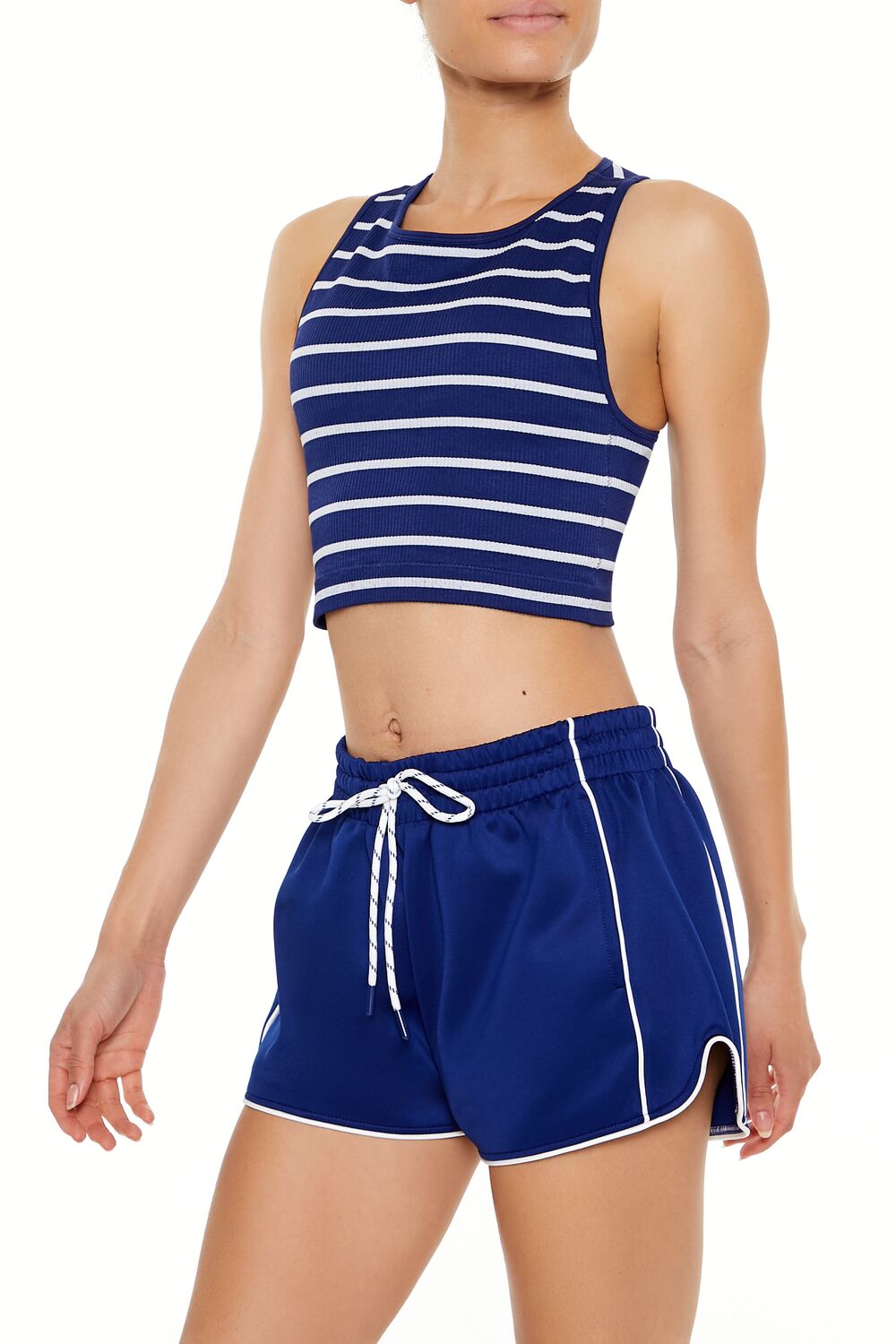 Active Seamless Striped Tank Top-Feelings Star