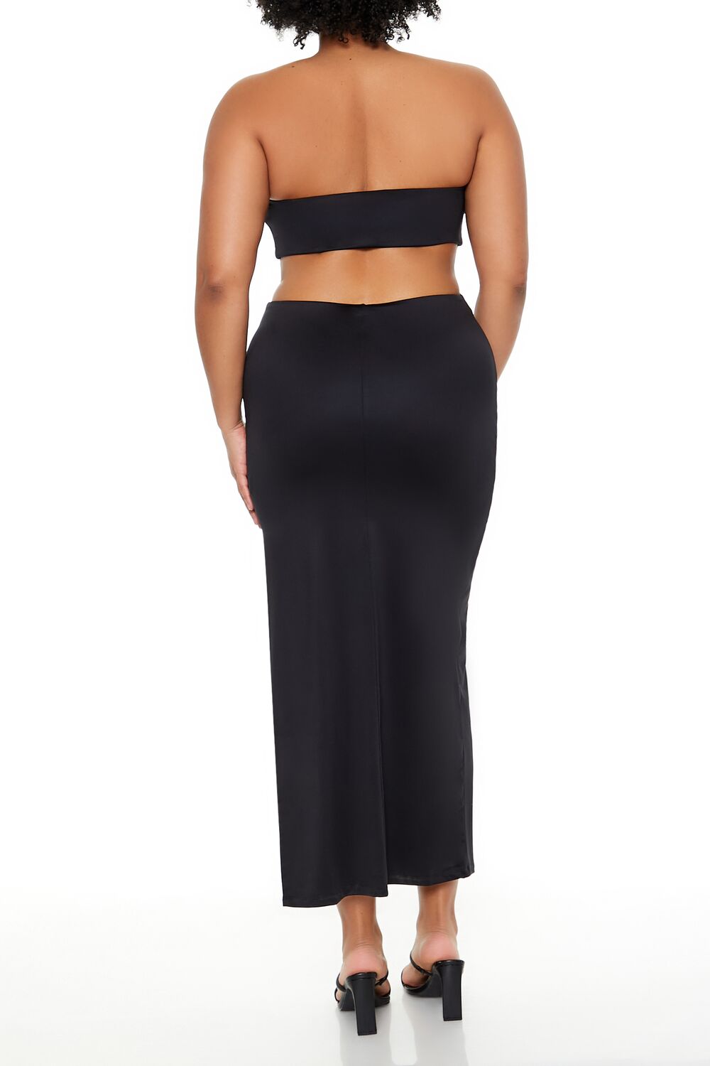 Plus Size Cutout Maxi Tube Dress-Feelings Star