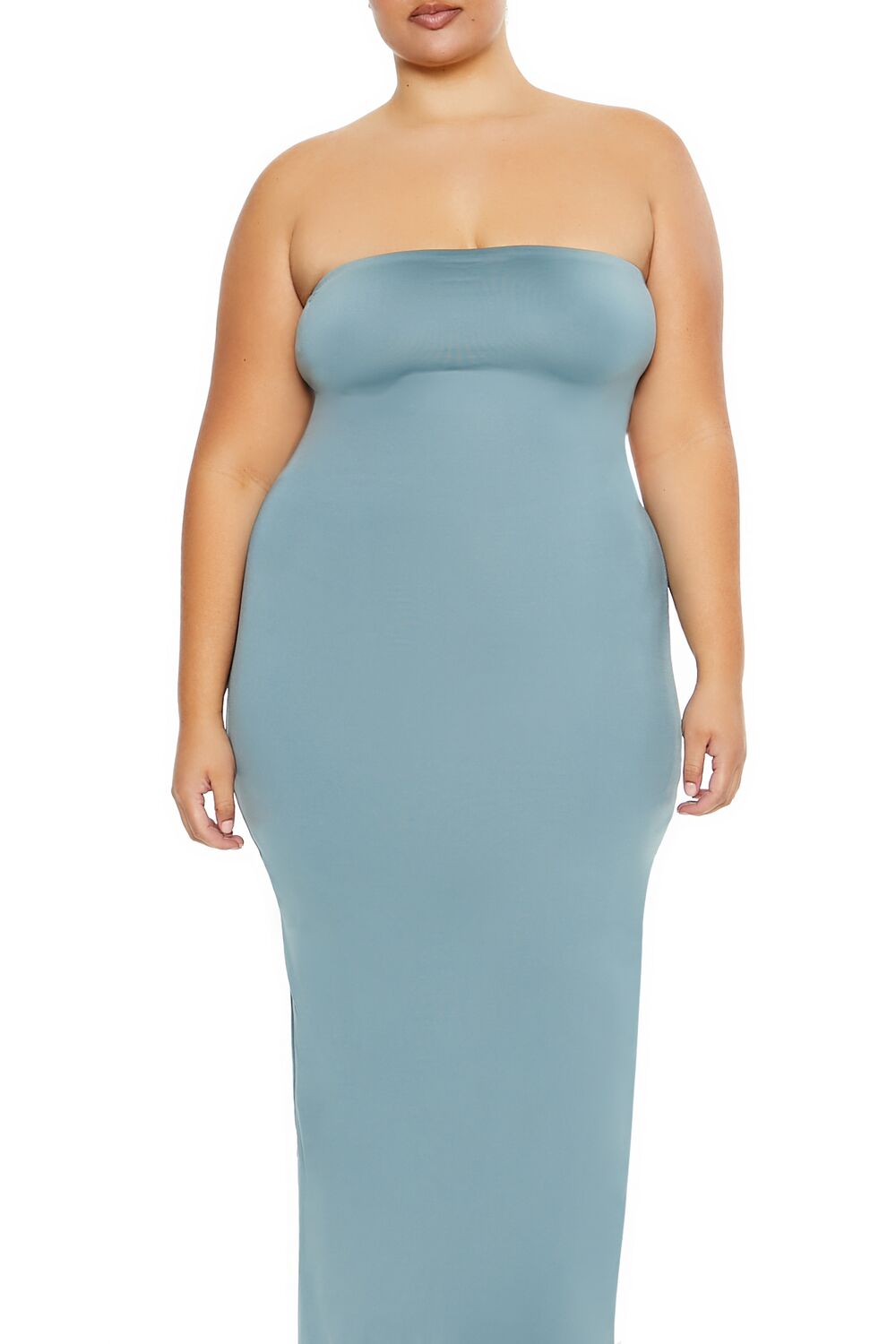Plus Size Cutout Maxi Tube Dress-Feelings Star
